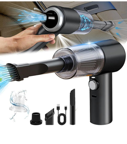 3IN1 Portable Car Vacuum Cleaner with Blower | USB Rechargeable Wireless Handheld Car Vacuum Cleaner Traveling,Portable,Rechargeable